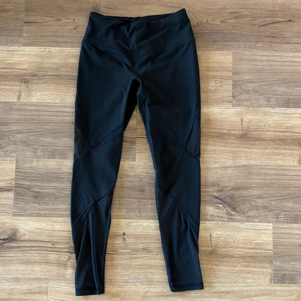 Victoria Sport Black Leggings with Mesh Detail